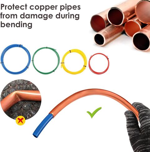 Copper Tube Extension Set 4 Pieces 1/4 1/2 3/8 5/8 Inch PE Material for Air Conditioner Refrigerant Line Meters in Kuwait