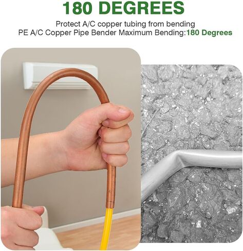 Copper Tube Extension Set 4 Pieces 1/4 1/2 3/8 5/8 Inch PE Material for Air Conditioner Refrigerant Line Meters in Kuwait