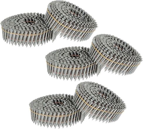 Genuine Replacement 1-1/4"x0.092" 3600Pcs Hot-Dipped Galvanized Ring Coil Siding Nail Round Head Genuine OEM Replacement in Kuwait