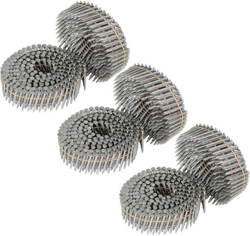 Genuine Replacement 1-1/4"x0.092" 3600Pcs Hot-Dipped Galvanized Ring Coil Siding Nail Round Head Genuine OEM Replacement in Kuwait