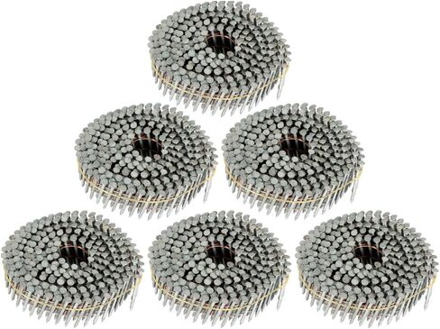 Genuine Replacement 1-1/4"x0.092" 3600Pcs Hot-Dipped Galvanized Ring Coil Siding Nail Round Head Genuine OEM Replacement in Kuwait