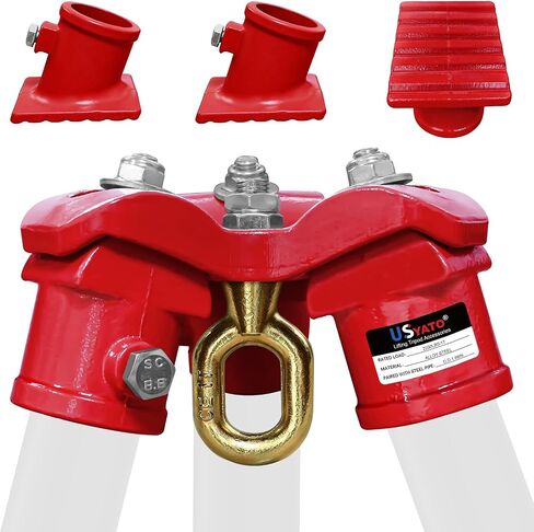 Lifting Tripod Stand 2200 Lbs, Angle-Adjustable Hoist Support Kit with 360° Rotating Ring, Tripod Accessories, Tripod Head & Base Set for Chain Hoist, Lever Hoist, Garage, Warehouse, Construction in Saudi Arabia