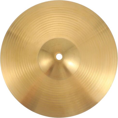 Gatuida Brass Drum Cymbal 10 Inch Crash Ride Hi-hat Cymbal for Drum Set, Crash Percussion Accessories, Players Beginners Golden Finish in Saudi Arabia