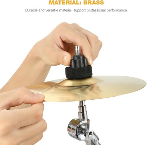 Garneck 2pcs Drum Cymbal: 10 Inch Brass Crash Ride Hi-hat Brass Cymbal For Players Beginners Percussion Instrument (golden) in Saudi Arabia