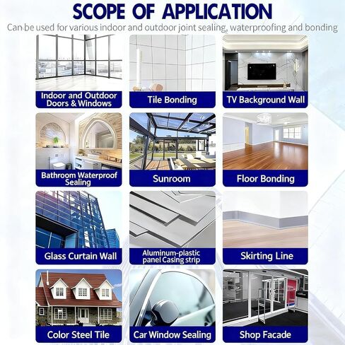 9900 Sealant Waterproof,Outdoor Silicone Sealant, Permanent Solution for Roof & Wall Cracks,Waterproof, Heat & Stretch-Resistant, Durable & Tear-Proof Exterior Sealant (Black) in Saudi Arabia