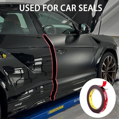 شريط إسفنجي أكريليك مزدوج الجوانب 3M، شريط تثبيت شديد التحمل 0.5 بوصة مقاوم للماء ومقاوم للطقس لإصلاح سياج سطح السفينة والخشب المعالج للاستخدام الداخلي والخارجي in Kuwait