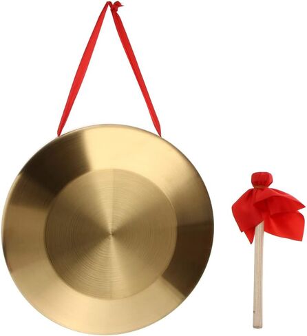 Chinese Hand Gong with Hammer Melodious Sound Quality Percussion Instrument for Boy Girl for School Supplies and Creativity Development in Kuwait