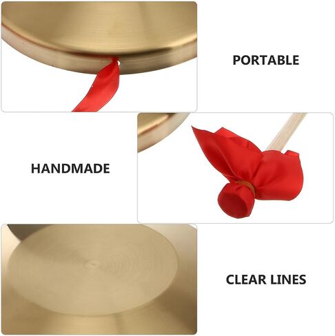 Chinese Hand Gong with Hammer Melodious Sound Quality Percussion Instrument for Boy Girl for School Supplies and Creativity Development in Kuwait