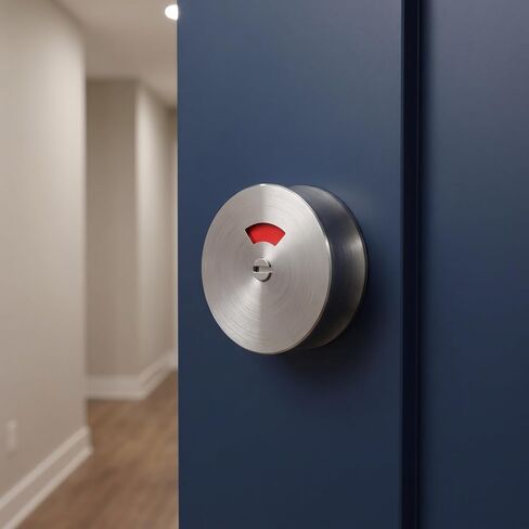 Operitacx 1 Set Commercial Bathroom Door Handle - Vacancy Indicator Lock for Public Restroom - Commercial Toilet Partition Door Latch with Privacy Bolt - 1.65in Hole Distance in Saudi Arabia