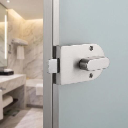 Operitacx 1 Set Commercial Bathroom Door Handle - Vacancy Indicator Lock for Public Restroom - Commercial Toilet Partition Door Latch with Privacy Bolt - 1.65in Hole Distance in Saudi Arabia