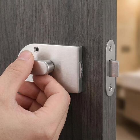 Operitacx 1 Set Commercial Bathroom Door Handle - Vacancy Indicator Lock for Public Restroom - Commercial Toilet Partition Door Latch with Privacy Bolt - 1.65in Hole Distance in Saudi Arabia