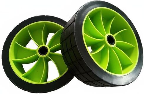 2 Pieces Kayak Trailer Wheels Sand Solid PU Wheels Heavy Duty Solid Tires in Saudi Arabia