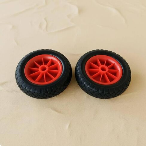 2 Pieces Kayak Trailer Wheels Sand Solid PU Wheels Heavy Duty Solid Tires in Saudi Arabia