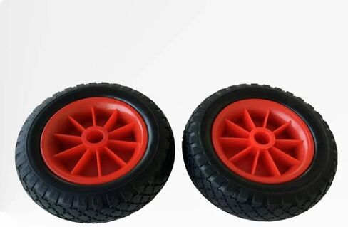 2 Pieces Kayak Trailer Wheels Sand Solid PU Wheels Heavy Duty Solid Tires in Saudi Arabia
