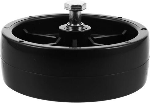 CALLARON Trailer Jack Wheel 6-inch Black Plastic Replacement Support Wheel for Recreational Vehicle Camper Trailer Repair and Stabilization in Kuwait