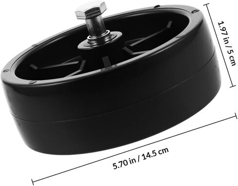 CALLARON Trailer Jack Wheel 6-inch Black Plastic Replacement Support Wheel for Recreational Vehicle Camper Trailer Repair and Stabilization in Kuwait