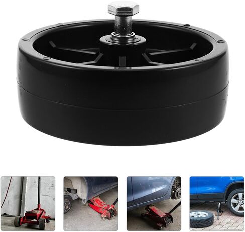 CALLARON Trailer Jack Wheel 6-inch Black Plastic Replacement Support Wheel for Recreational Vehicle Camper Trailer Repair and Stabilization in Kuwait
