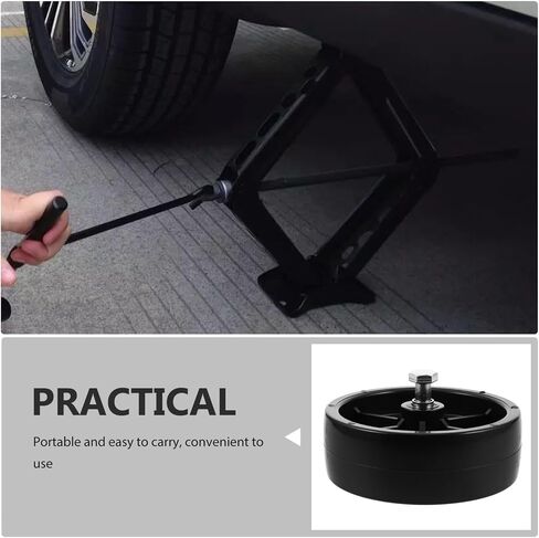 CALLARON Trailer Jack Wheel 6-inch Black Plastic Replacement Support Wheel for Recreational Vehicle Camper Trailer Repair and Stabilization in Kuwait