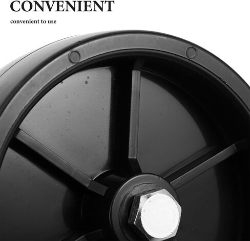 CALLARON Trailer Jack Wheel 6-inch Black Plastic Replacement Support Wheel for Recreational Vehicle Camper Trailer Repair and Stabilization in Kuwait