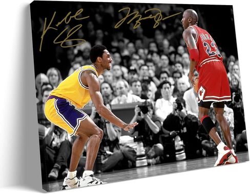 B.B.F MAKE Kobe Basketball Legend Canvas، ديكور حائط رياضي Hypebeast نابض بالحياة، ملصق رياضي حديث لغرفة الأولاد المراهقين، كهف اللاعب وكهف الرجل، 8x10 in Kuwait