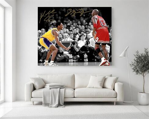 B.B.F MAKE Kobe Basketball Legend Canvas، ديكور حائط رياضي Hypebeast نابض بالحياة، ملصق رياضي حديث لغرفة الأولاد المراهقين، كهف اللاعب وكهف الرجل، 8x10 in Kuwait