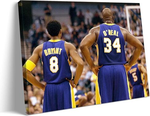 B.B.F MAKE Kobe Basketball Legend Canvas، ديكور حائط رياضي Hypebeast نابض بالحياة، ملصق رياضي حديث لغرفة الأولاد المراهقين، كهف اللاعب وكهف الرجل، 8x10 in Kuwait