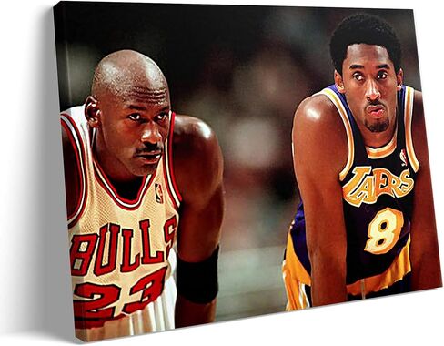 B.B.F MAKE Kobe Basketball Legend Canvas، ديكور حائط رياضي Hypebeast نابض بالحياة، ملصق رياضي حديث لغرفة الأولاد المراهقين، كهف اللاعب وكهف الرجل، 8x10 in Kuwait