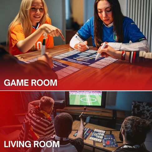 2026 World Cup Soccer Schedule Poster 16.5" x 23.6" – 2 Pieces, Full Tournament Match Schedule, Group Stage Tracker & Knockout Bracket, Perfect Wall Decor for Fans, Game Nights & Sports Rooms in Kuwait