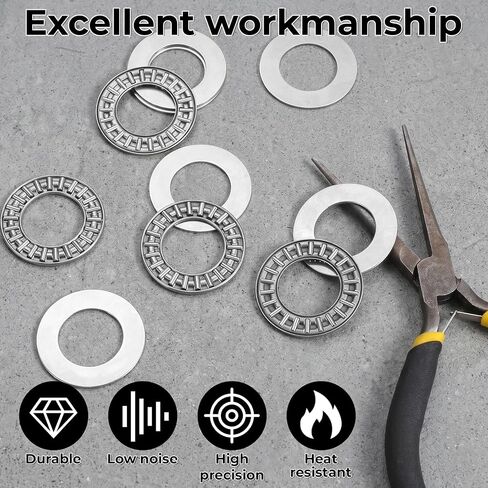 4 Sets Axk2035 Thrust Needle Roller Bearings with Washers 20mm Thrust Needle Roller Bearings with Washers Id 20mm, Od 35mm, Width 2mm in Kuwait