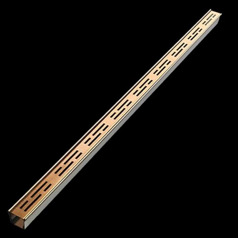 Trench Drain Grate,Slim Channel Drain Kit 39in, Stainless Steel Outdoor Drainage System for Home & Commercial Floors, Trench Drain with Connectors, Gold Finish, Durable & Efficient Water Ma in Kuwait