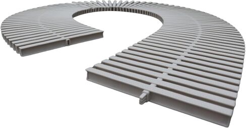 Drain Cover Grate Lid, Non-Slip Drainage Floor Register, Bathroom Road Gutter Grille，Swimming Pool Overflow Drain Grate，Drain Grates for Swimming Pool (Color : White (11.8x39.3in), Size : 16 in Kuwait