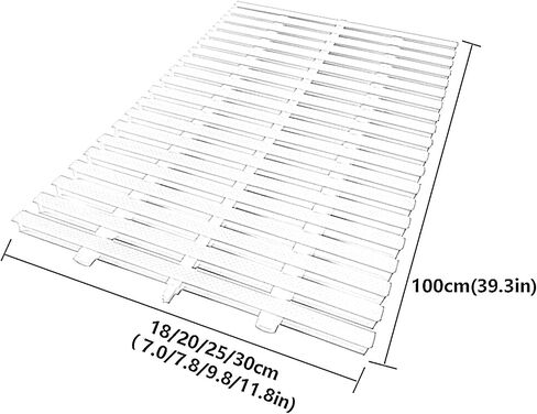 Drain Cover Grate Lid, Non-Slip Drainage Floor Register, Bathroom Road Gutter Grille，Swimming Pool Overflow Drain Grate，Drain Grates for Swimming Pool (Color : White (11.8x39.3in), Size : 16 in Kuwait