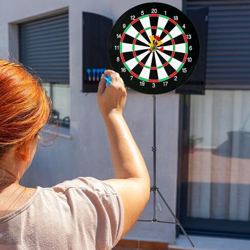 Dartboard Stand, Professional Portable Tripod Dartboard Holder with Adjustable Height and Sturdy Tray, for Home Outdoor Dart Games and Travel in Kuwait