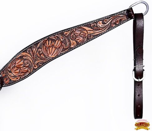 HILASON Western Horse Breast Collar American Leather Floral Carving | for Horses in Saudi Arabia