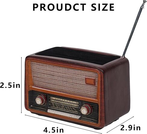 Vintage Radio Style Guitar Pick Display Stand, Resin Guitar Pick Holder for Desk, Unique Music-Themed Decor and Gift for Guitarists, Musicians, & Music Lovers in Saudi Arabia