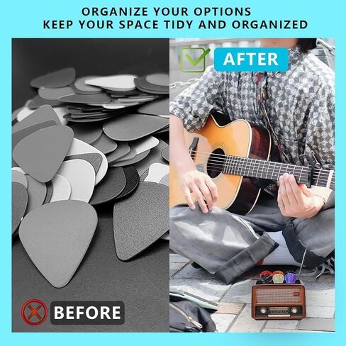 Vintage Radio Style Guitar Pick Display Stand, Resin Guitar Pick Holder for Desk, Unique Music-Themed Decor and Gift for Guitarists, Musicians, & Music Lovers in Saudi Arabia