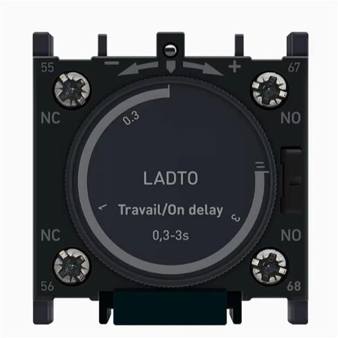 1PCS Relay Module LADT0 0.3-3S Time Delay Block Electricity Power On Delay LA-DT0 for Contactor LC1D CAD LC1F in Kuwait