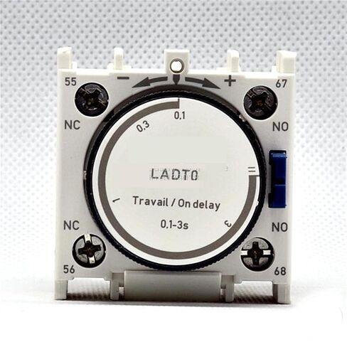 1PCS Relay Module LADT0 0.3-3S Time Delay Block Electricity Power On Delay LA-DT0 for Contactor LC1D CAD LC1F in Kuwait