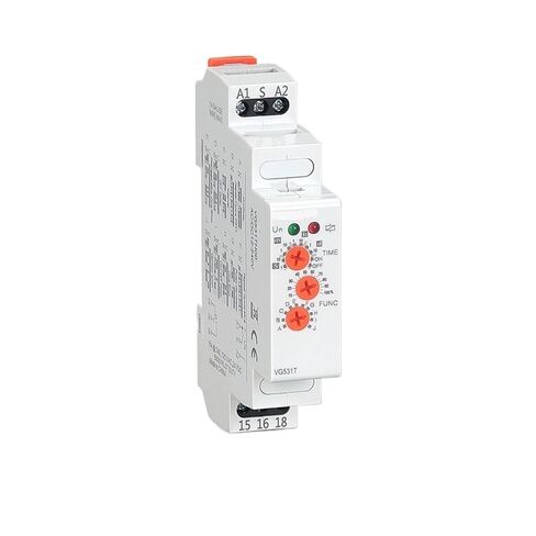 Timer Relay 12v 24v 220v 230v AC/DC Electronic 16A Modular Time Relay with 10 Functions and Delay Time Adjustable(AC 220V) in Kuwait