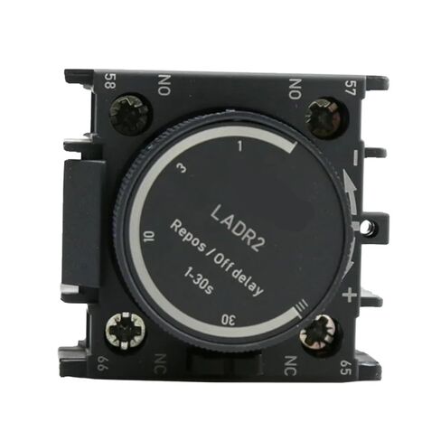 1PCS Relay Module Black LADR2 1-30S Time Delay Block Off Delay LA-DR2 Power Outages Delay for Contactor in Kuwait