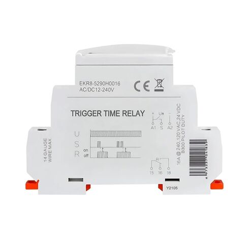 Multi-Function Timer Relay SPDT 0.1S-1D 12-240V AC 12V 24V 220V 16A EKR8-5290H0016 in Kuwait