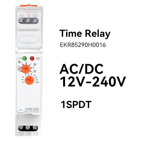 Multi-Function Timer Relay SPDT 0.1S-1D 12-240V AC 12V 24V 220V 16A EKR8-5290H0016 in Kuwait