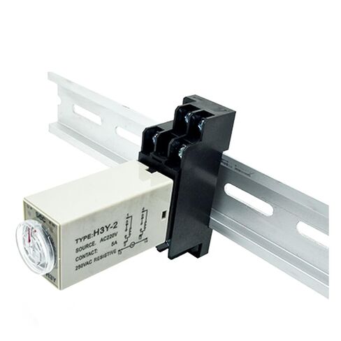 H3Y-2 Time Relay DC12V AC 220V 0-30 Sec 0-30 Minute 0-60s 0-60min Delay Timer 220VAC Timer Relay with Base Socket(220V AC,0-60 Minutes) in Saudi Arabia
