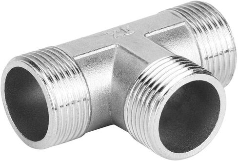 3-Way Diverter Valve, TShape Hose Pipe Fitting Tee Connector T-adapter Valve, 3/4 Male Thread to 3/4 Male Thread to 3/4 Male Thread in Kuwait