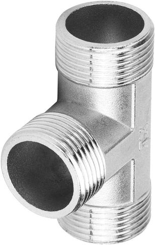 3-Way Diverter Valve, TShape Hose Pipe Fitting Tee Connector T-adapter Valve, 3/4 Male Thread to 3/4 Male Thread to 3/4 Male Thread in Kuwait