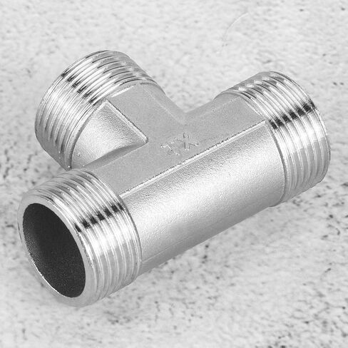 3-Way Diverter Valve, TShape Hose Pipe Fitting Tee Connector T-adapter Valve, 3/4 Male Thread to 3/4 Male Thread to 3/4 Male Thread in Kuwait