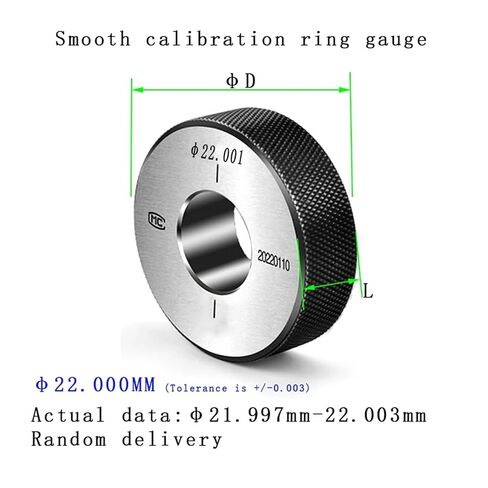 16-30mm Ring Gauge Smooth Hole Calibration Measuring Tool Inner Diameter Ring gage(Plain Ring gage,22.000mm) in Kuwait