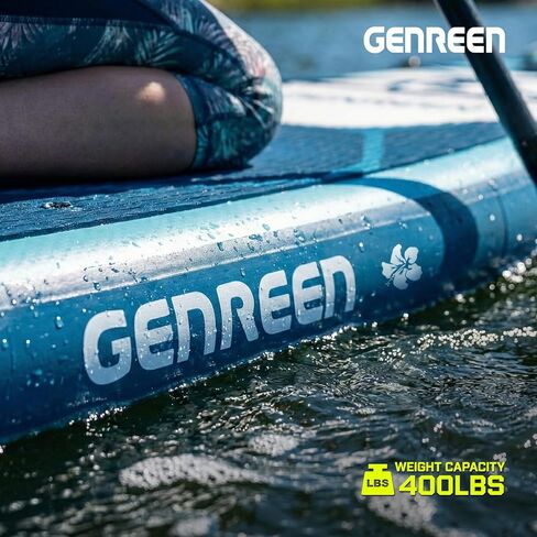 Inflatable Stand-Up Paddle Boards – Available 32"/33"/34" Widths Inflatable Paddle Board with SUP Accessories, Camera Mount, Basic All-Around SUP Board for All Skill Levels, Up to 450lbs in Kuwait