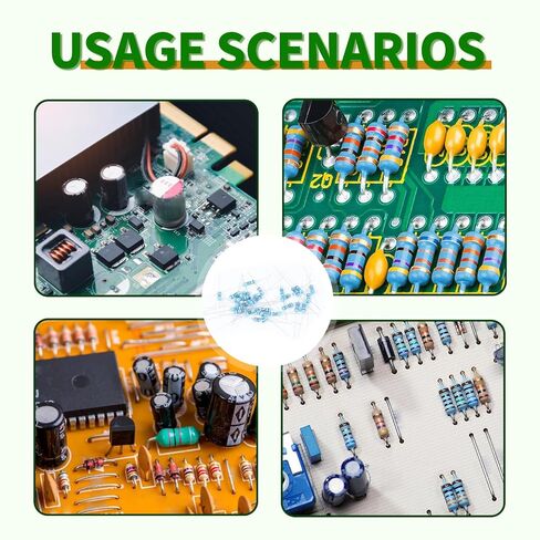 100Values 1000PCS 1/2W Resistors Assortment Kit 1 Ohm to 5.6M Ohm 1/2Watt 1% Metal Film Resistor Assorted Set in Kuwait
