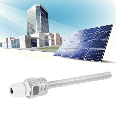 100 ملم من الفولاذ المقاوم للصدأ Thermowell لمسبار مستشعر درجة الحرارة الشمسية، IP68 M12 أنبوب أعمى مع غطاء بلاستيكي ABS ملحق نظام التدفئة الشمسية in Kuwait